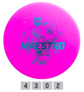 Discgolf Midrange Driver MAESTRO 4/3/0/2 Pink